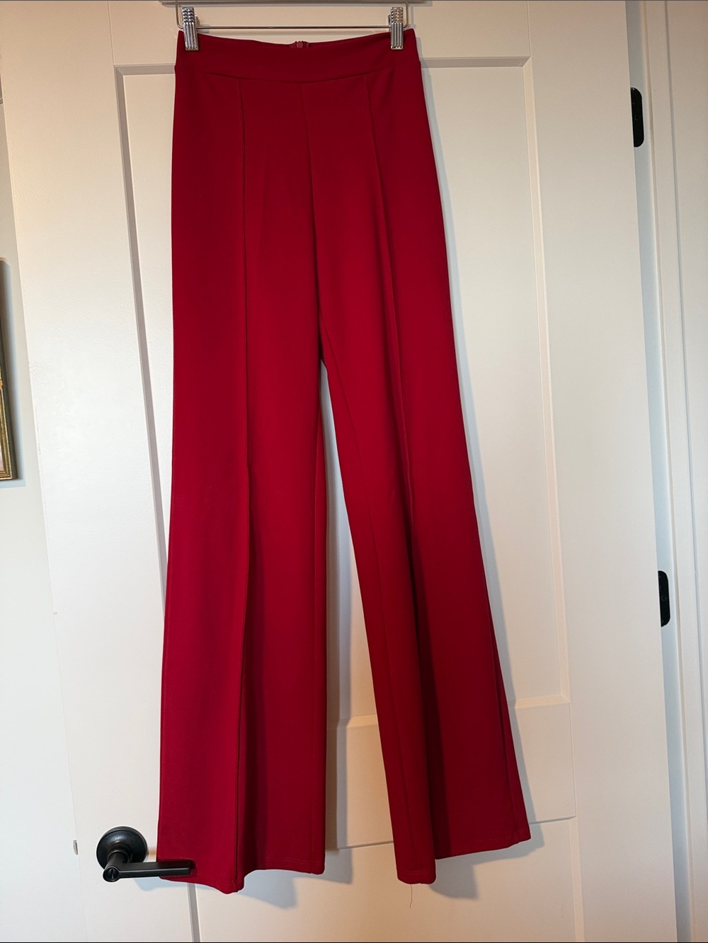 Fashion Nova Wide-Leg Trousers in Red